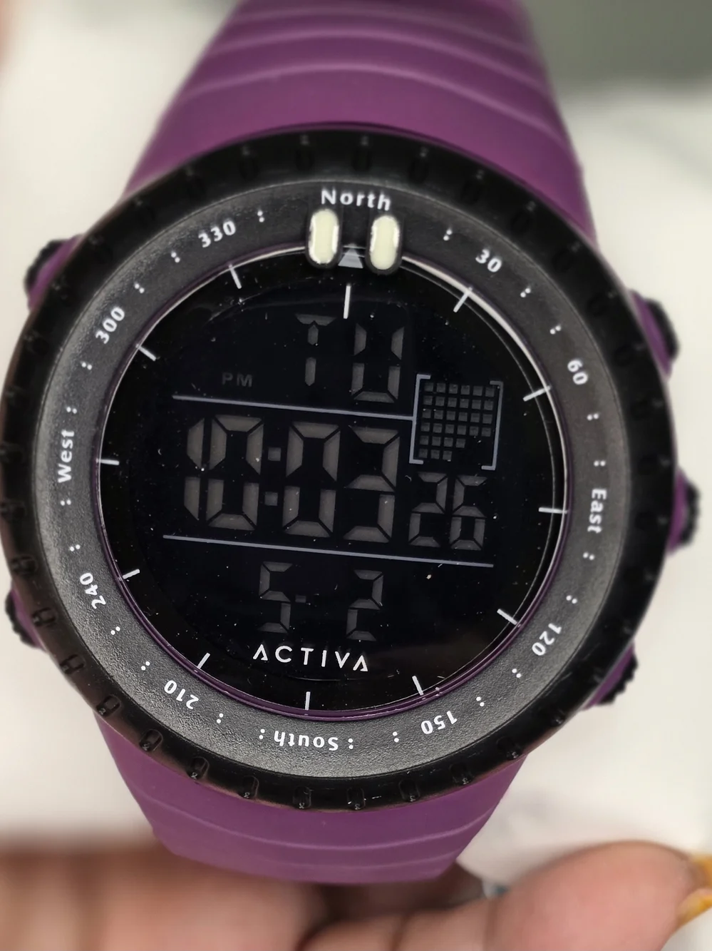 Ativa Men's Digital Sport Watch - Purple